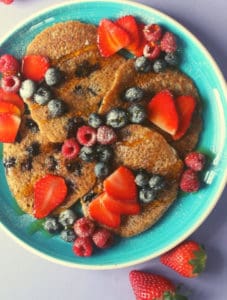 vegan blueberry pancakes recipe