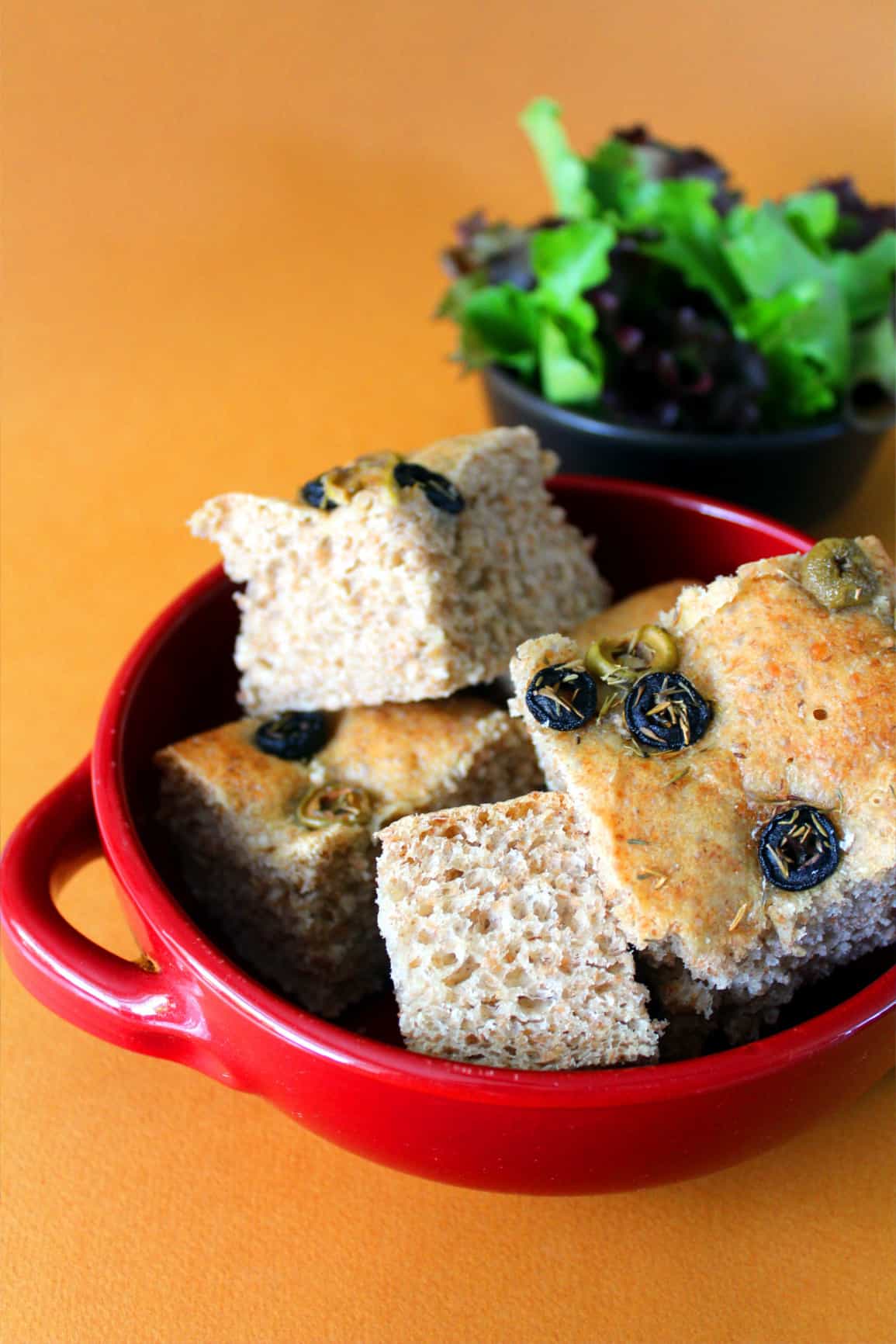 thyme and olive focaccia