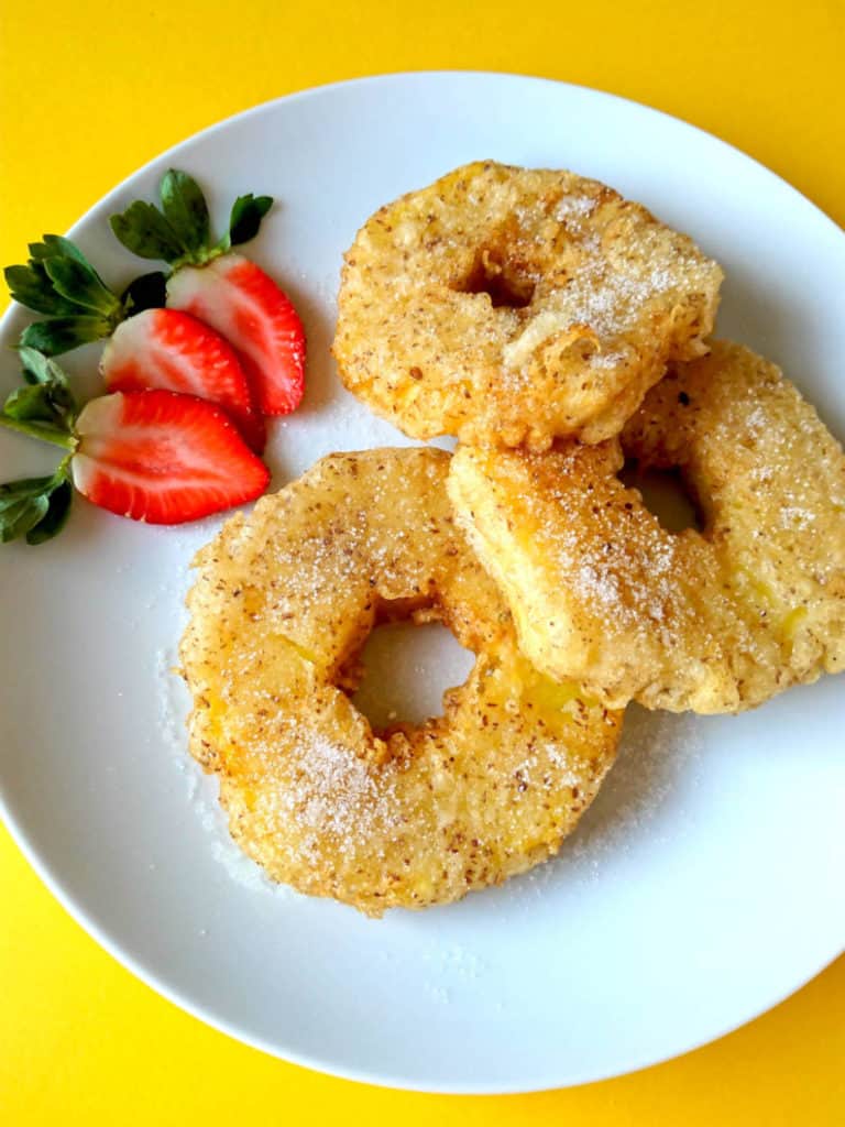 vegan pineapple fritters