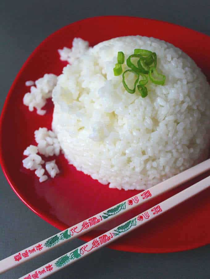 cooking Japanese rice