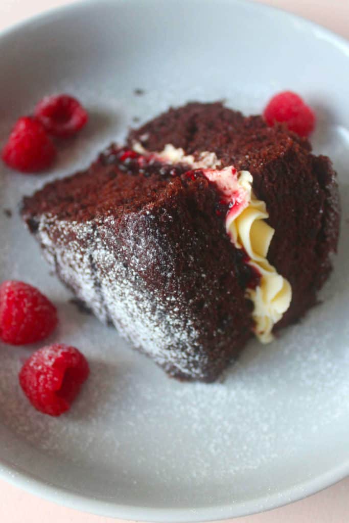 vegan chocolate victoria sponge cake