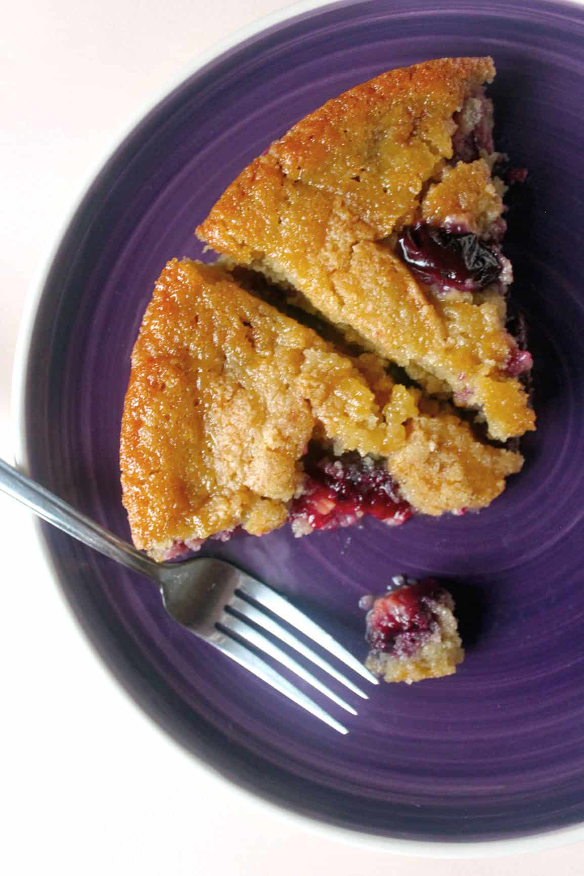 Easy Rustic Chestnut Plum Cake - SugarLoveSpices