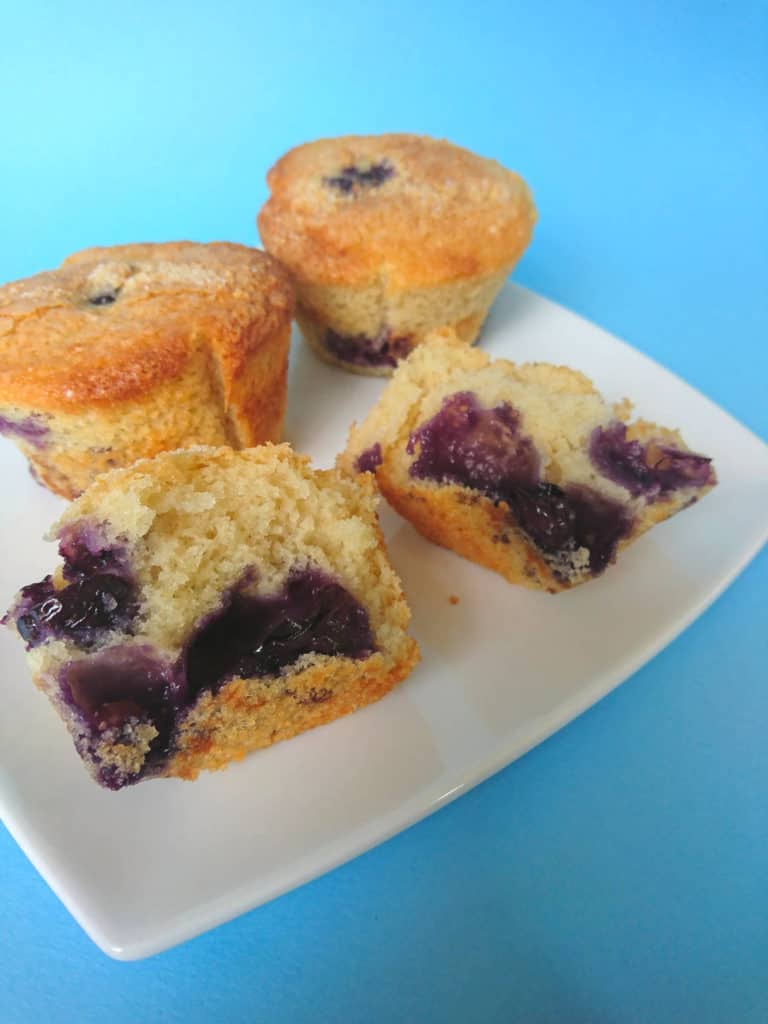 vegan blueberry muffins